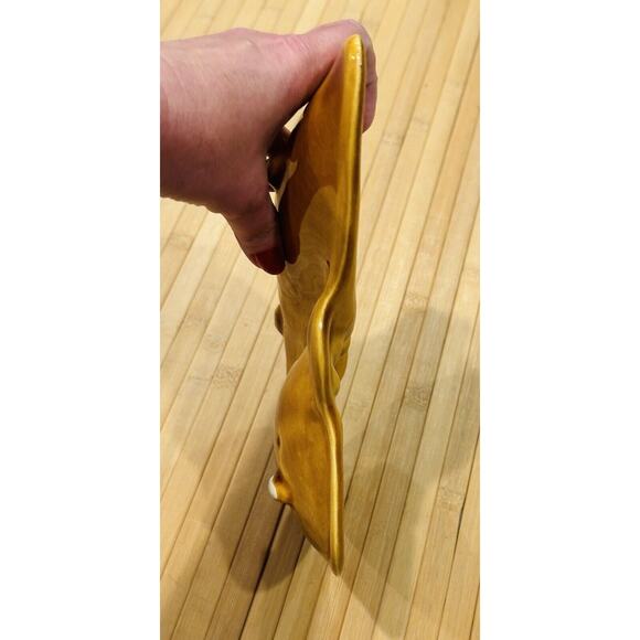 Vintage Deforest of California Yellow Brown Orange Drip Glaze Ashtray Pottery - Picture 10 of 12